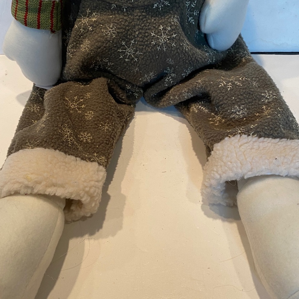 Oversized Stuffed & Dressed Snowman - Picture 4 of 5